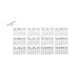 Month View Calendar Tabs - Pack of 50